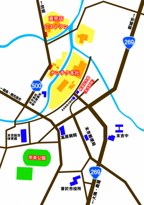 地図（ナンチク夏祭り）